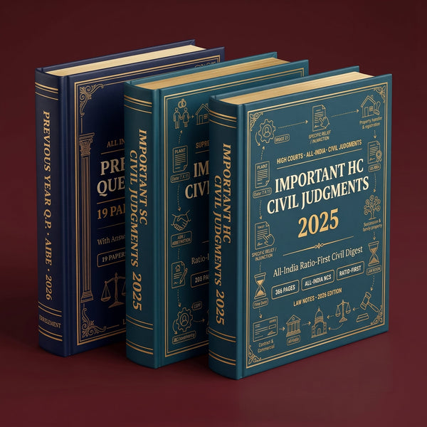 AIBE 2026 Prep Bundle Law Notes