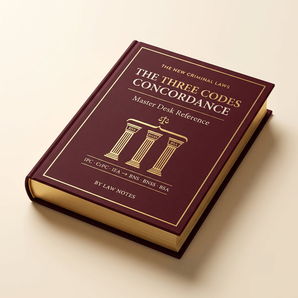 The Three Codes Concordance — BNS, BNSS & BSA Master Desk Reference (2026 Edition) Law Notes