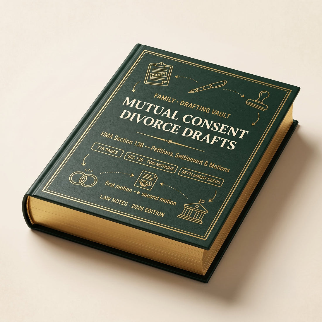 Mutual Consent Divorce Drafts (HMA 13B) Law Notes