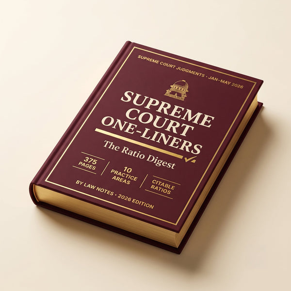Supreme Court One-Liners: 2026 Law Notes