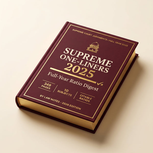 Supreme Court One-Liners: 2025 Law Notes