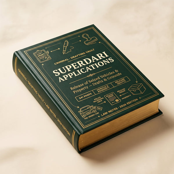Superdari Applications (Seized Property Release) Law Notes