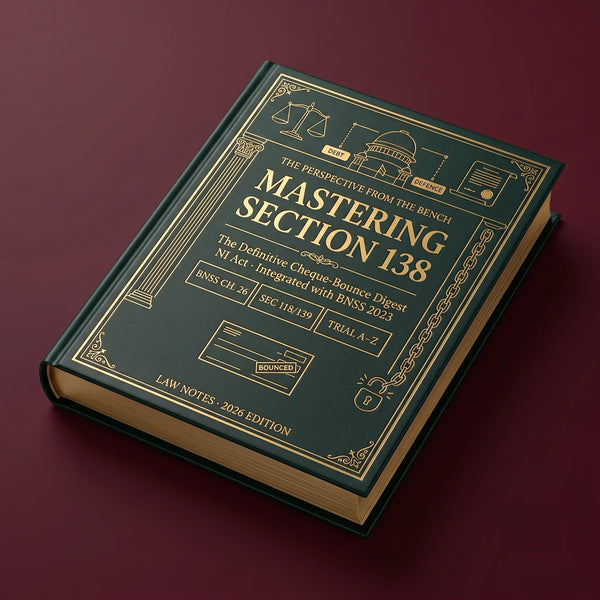 Master Cheque Bounce Litigation in the Era of BNSS, 2023. Law Notes