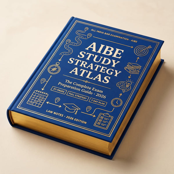 AIBE Study Strategy Atlas: Complete Exam Preparation Guide Law Notes