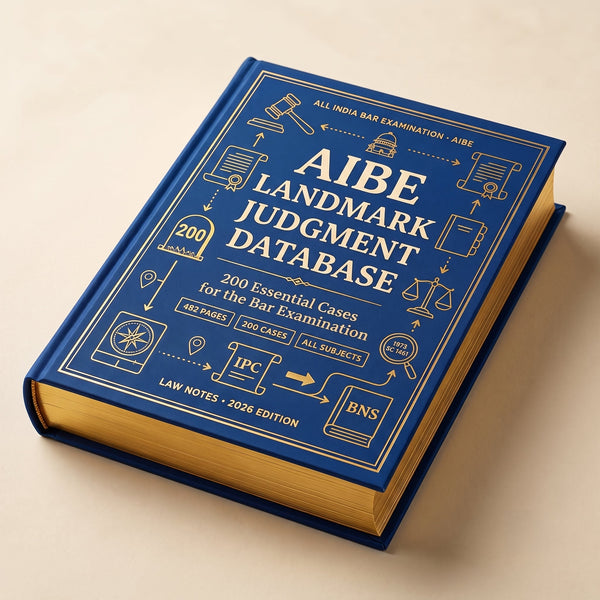 AIBE Landmark Judgment Database: 200 Essential Cases Law Notes