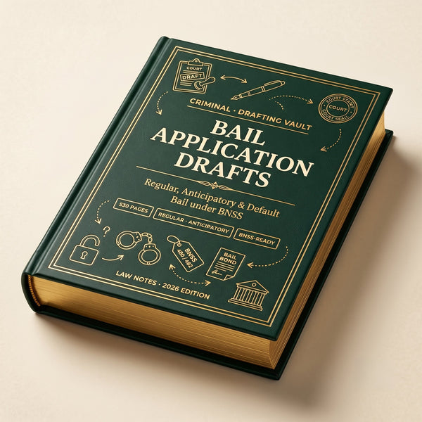 Bail Application Drafts (BNSS) Law Notes