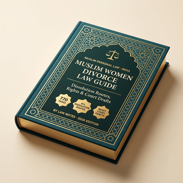 Muslim Women Divorce Law Guide Law Notes
